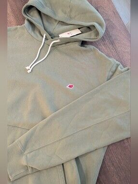 New Balance Olive Green Hoodie Made In USA collection